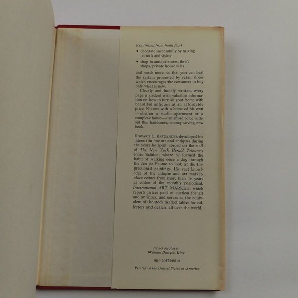 Antiques And Art: How to Know, Buy and Use Them by Howard L. Katzander Hardcover - Picture 8 of 16